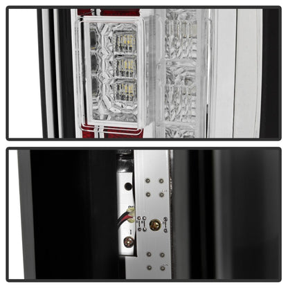 Spyder 17-18 Ford F-250 SD (w/Blind Spot Sensor) LED Tail Lights - Chrm (ALT-YD-FS17BS-LED-C) SPYDER