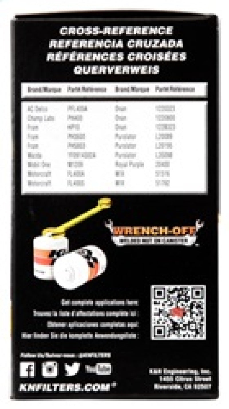 K&N 03-05 Neon SRT-4 / Lotus Elise Performance Gold Oil Filter K&N Engineering