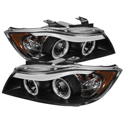 Spyder BMW E90 3-Series 06-08 4DR Projector CCFL Halo - Eyebrow Bulb Blk- PRO-YD-BMWE9005-CCFL-BK SPYDER