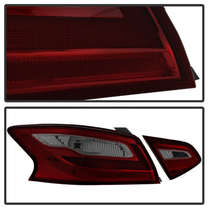 xTune 16-18 Nissan Altima 4DR OEM Tail Light - Red Smoke (ALT-JH-NA16-4D-RSM) SPYDER