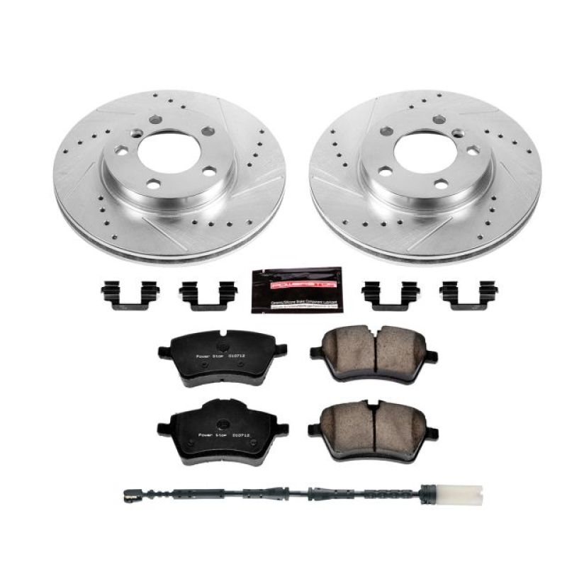 Power Stop 11-16 Mini Cooper Countryman Front Z23 Evolution Sport Brake Kit PowerStop