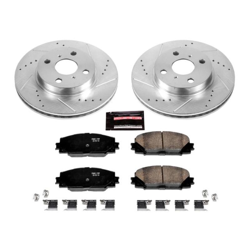 Power Stop 2013 Scion iQ Front Z23 Evolution Sport Brake Kit PowerStop