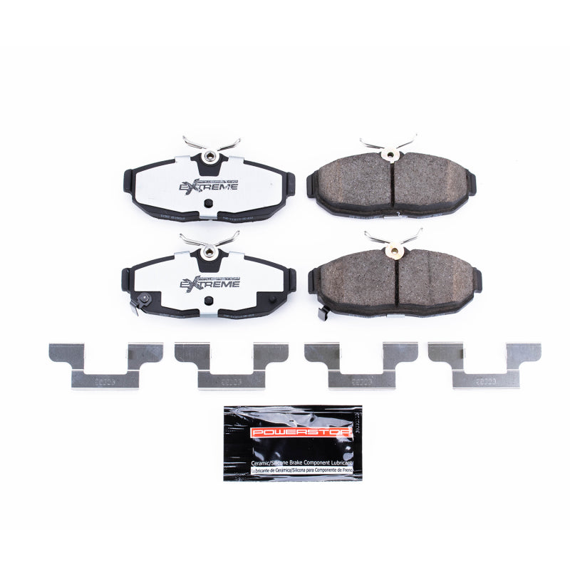 Power Stop 2012 Ford Mustang Rear Z26 Extreme Street Brake Pads w/Hardware PowerStop