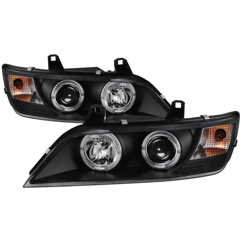 Spyder BMW Z3 96-02 Projector Headlights LED Halo Black High H1 Low H1 PRO-YD-BMWZ396-HL-BK SPYDER