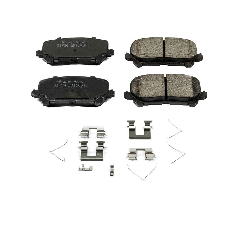 Power Stop 14-16 Acura MDX Rear Z17 Evolution Ceramic Brake Pads w/Hardware PowerStop