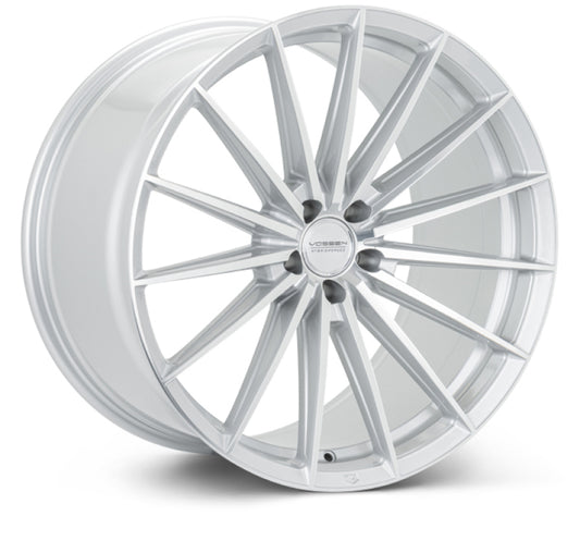 Vossen HFX-4 19x8.5 - 5x112 - ET42 - Flat - 66.5 - Silver Polished Wheel