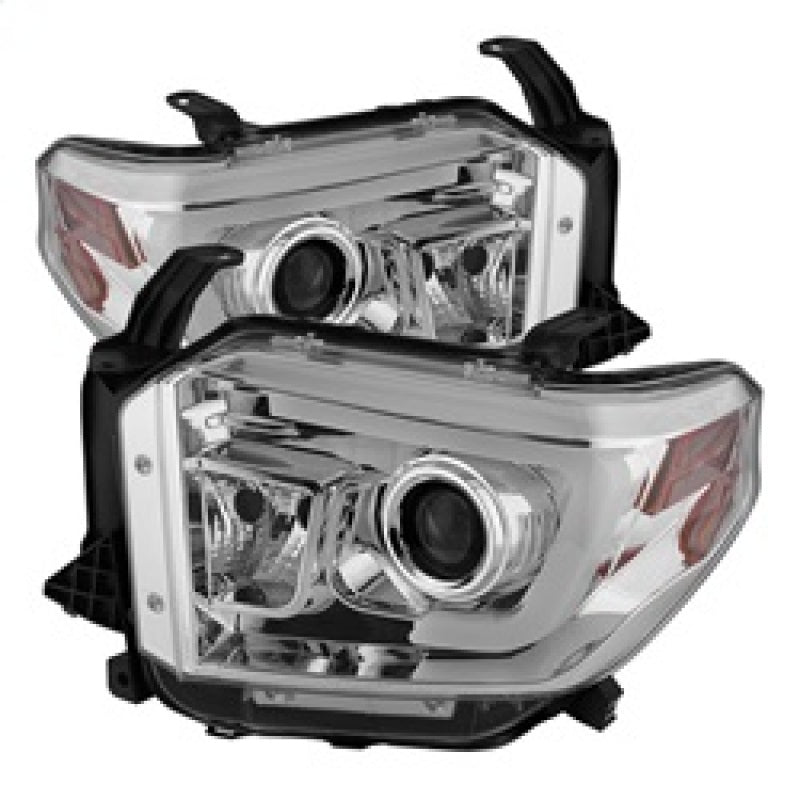 Spyder Toyota Tundra 2014-2016 Projector Headlights Light Bar DRL Chrome PRO-YD-TTU14-DRL-C SPYDER