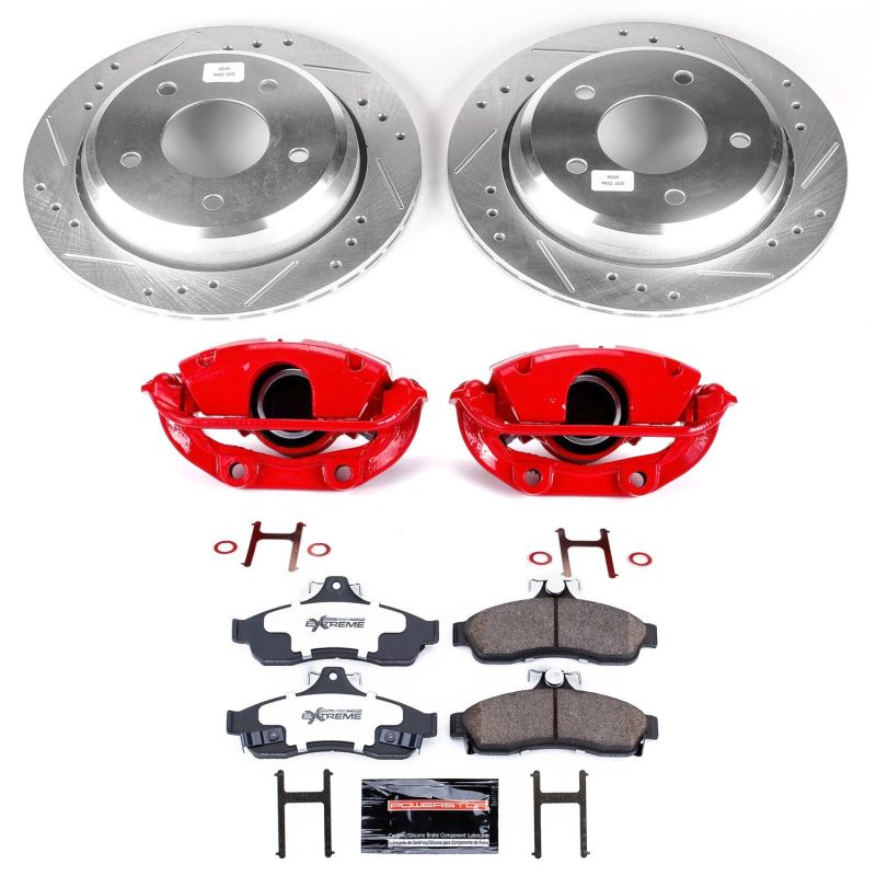 Power Stop 94-96 Chevrolet Caprice Rear Z26 Street Warrior Brake Kit w/Calipers PowerStop
