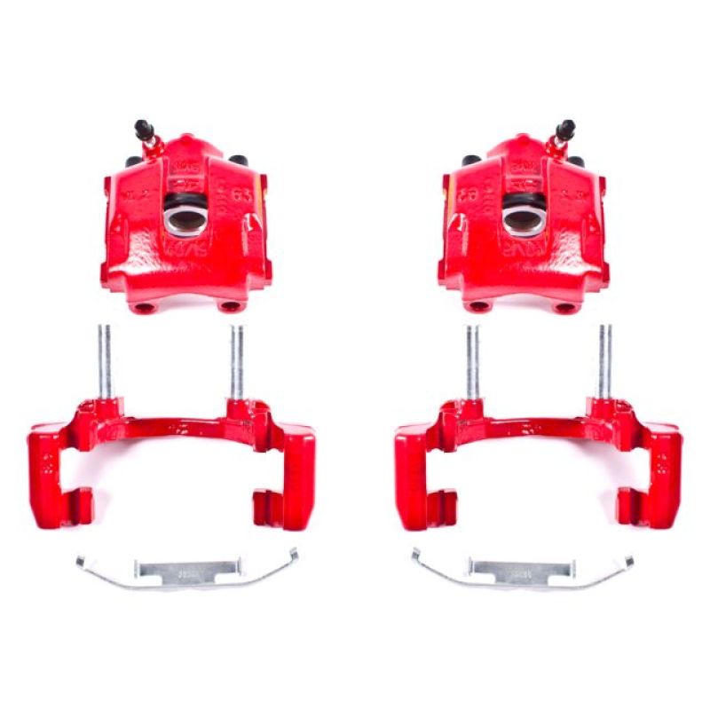 Power Stop 2000 BMW 323Ci Rear Red Calipers w/Brackets - Pair PowerStop