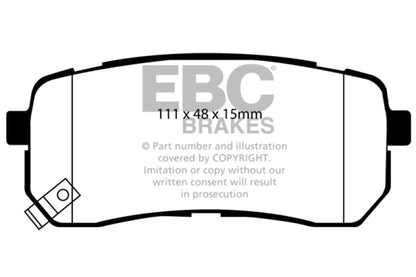 EBC GreenStuff Rear Brake Pads - DP61814 EBC