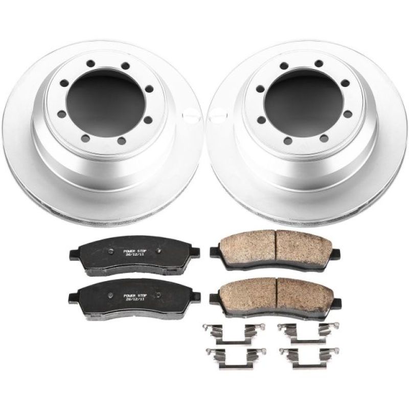 Power Stop 99-04 Ford F-350 Super Duty Rear Z17 Evolution Geomet Coated Brake Kit PowerStop
