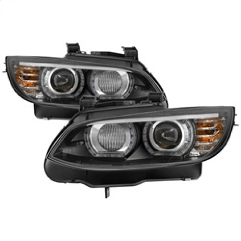 Spyder 08-10 BMW F92 3 Series Projector Headlights - LED DRL - Black (PRO-YD-BMWE9208-DRL-BK) SPYDER