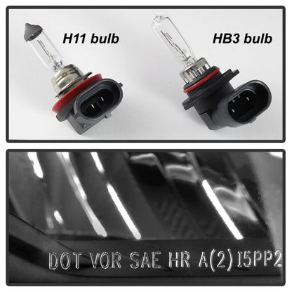 xTune 14-15 Chevy Silverado 1500 (New Body) OEM Style Headlights w/Trim - Blk (HD-JH-CS14-CC-BK) SPYDER