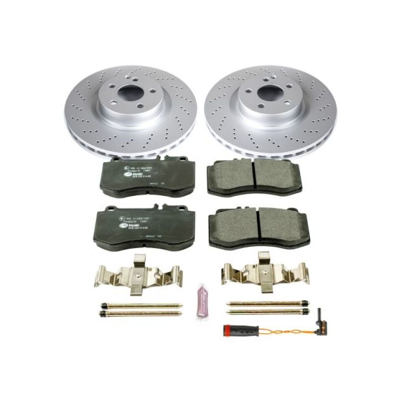 Power Stop 10-16 Mercedes-Benz E350 Front Euro-Stop Brake Kit PowerStop