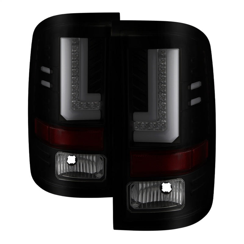 Spyder GMC Sierra 2016-2017 Light Bar LED Tail Lights - Black Smoke ALT-YD-GS16-LED-BSM SPYDER
