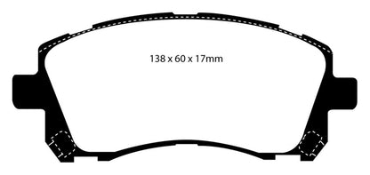 EBC BlueStuff Front Brake Pads - DP51134NDX EBC