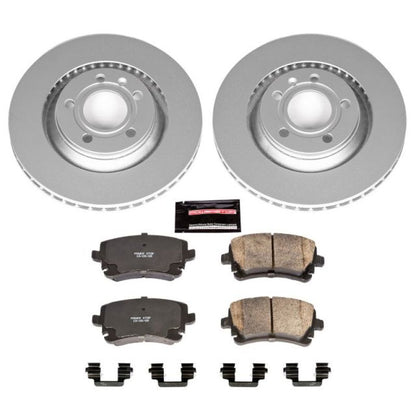 Power Stop 04-09 Audi S4 Rear Z23 Evolution Sport Coated Brake Kit PowerStop