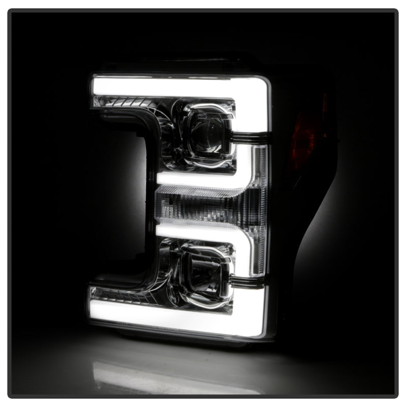 Spyder 17-18 Ford F250/F350/F450 Halogen Model Only -White Light Bar- Chrome- PRO-YD-FS17HALSI-C SPYDER