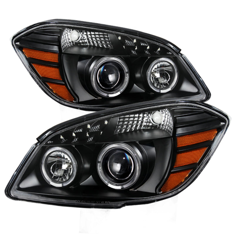 Xtune Chevy Cobalt 05-10 Halo Projector Headlights Black PRO-JH-CCOB05-LED-BK SPYDER