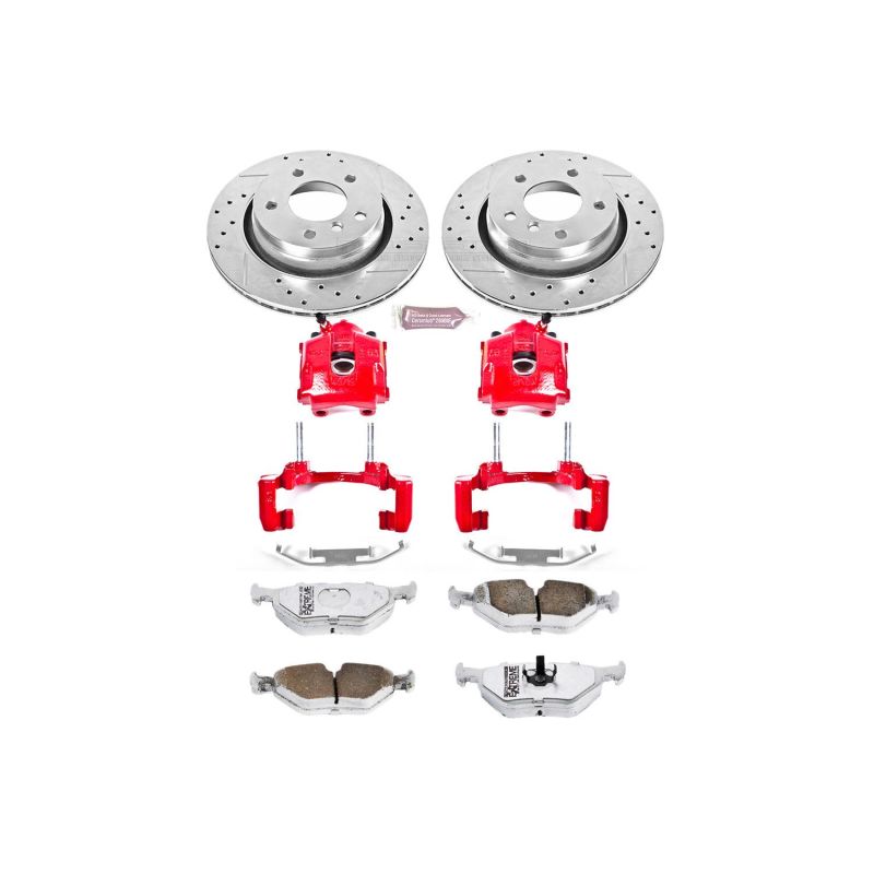 Power Stop 2000 BMW 323i Rear Z26 Street Warrior Brake Kit w/Calipers PowerStop