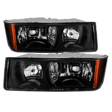 Load image into Gallery viewer, Xtune Chevy Avalanche w/ Body Cladding Only 02-06 OEM Headlights - OEM (Black) HD-JH-CAVA02-AM-BK SPYDER