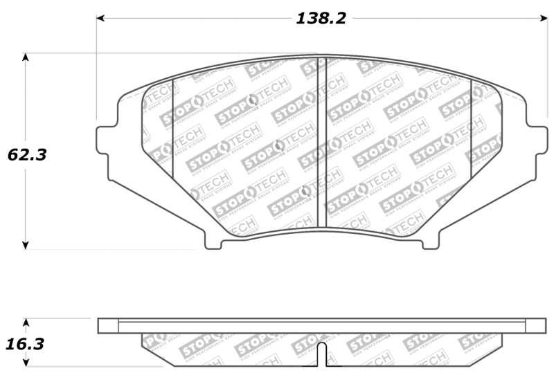 StopTech Sport Brake Pads w/Shims and Hardware - Front