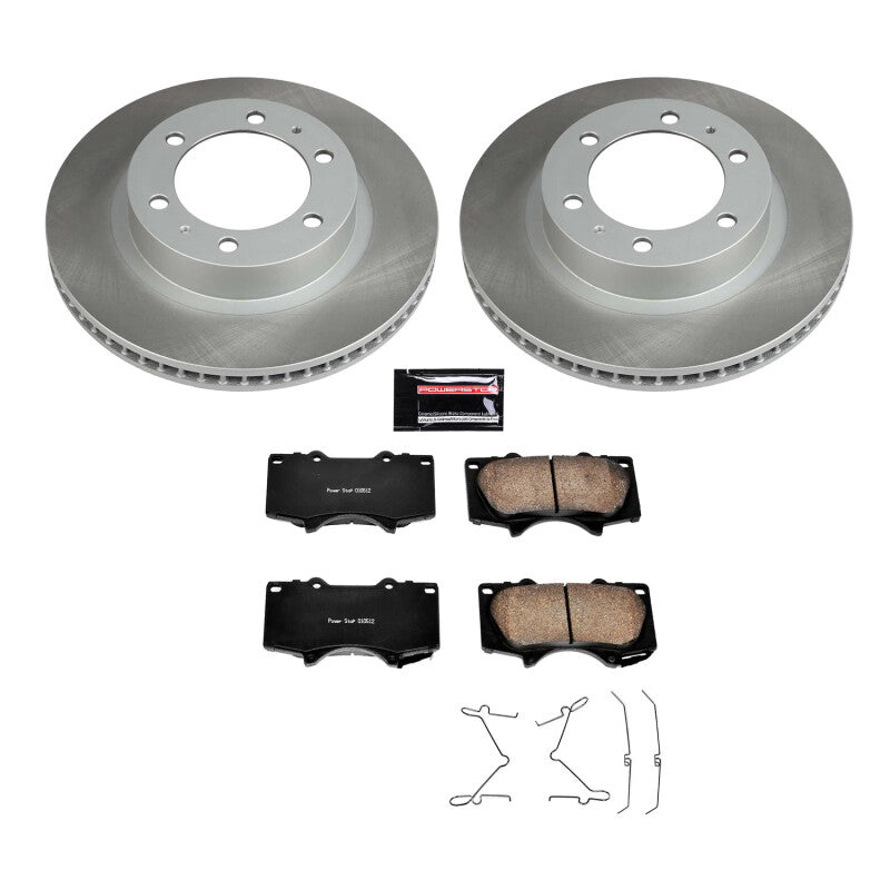 Power Stop 05-22 Toyota Tacoma Front Semi-Coated Rotor Kit PowerStop