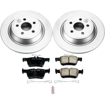 Power Stop 15-19 Ford Edge Rear Z17 Evolution Geomet Coated Brake Kit PowerStop