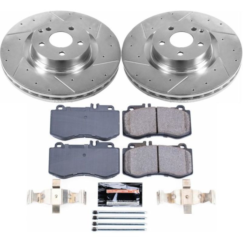Power Stop 10-16 Mercedes-Benz E350 Front Z23 Evolution Sport Brake Kit PowerStop