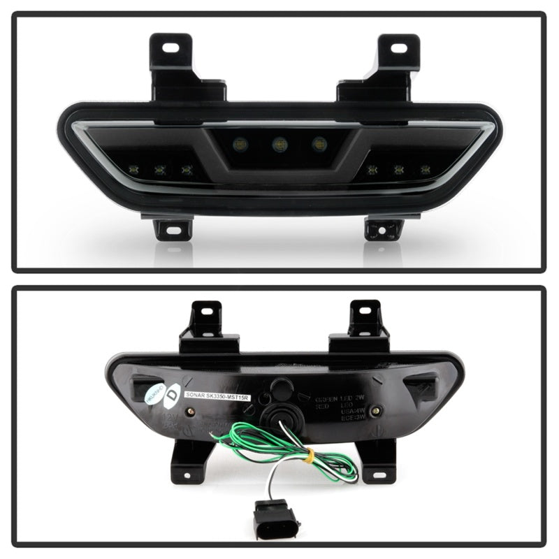 Spyder 15-16 Ford Mustang LED Reverse Lights - Black Smoke (ALT-YD-FM15RED-REV-BSM) SPYDER