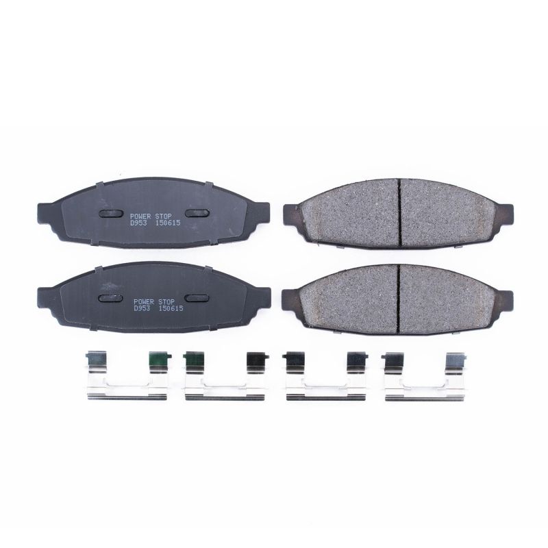 Power Stop 03-05 Lincoln Aviator Front Z17 Evolution Ceramic Brake Pads w/Hardware PowerStop