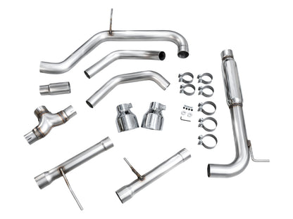 AWE 22-25 Volkswagen Jetta GLI Track Edition Exhaust - Chrome Silver Tips