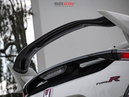 Seibon 2017 Honda Civic Type-R OE Carbon Fiber Rear Center Spoiler Seibon