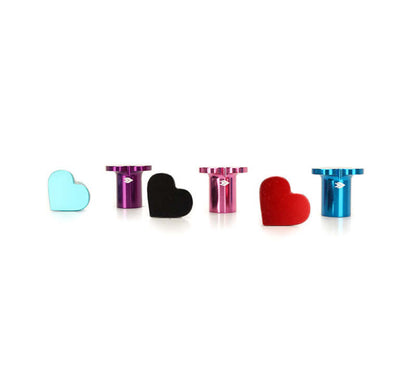 NRG Drift Button Heart Shape Honda - Purple - DB-H003PP
