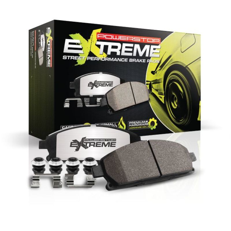 Power Stop 01-03 Acura CL Rear Z26 Extreme Street Brake Pads w/Hardware PowerStop