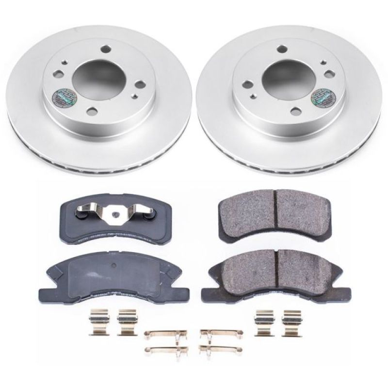 Power Stop 14-15 Mitsubishi Mirage Front Z17 Evolution Geomet Coated Brake Kit PowerStop