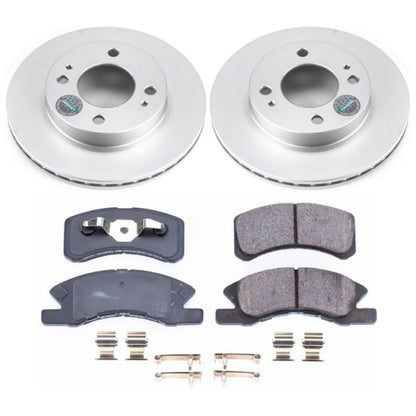 Power Stop 14-15 Mitsubishi Mirage Front Z17 Evolution Geomet Coated Brake Kit PowerStop