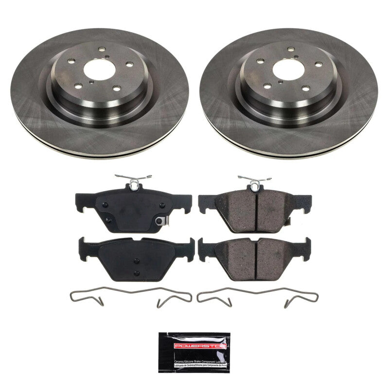 Power Stop 19-20 Subaru Ascent Rear Semi-Coated Rotor Kit PowerStop