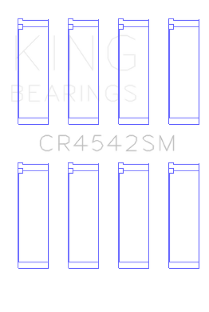 King Engine Bearings Honda K-Series (Except A3)/16V 2.0L/2.3L/2.4L (Size +0.50mm) Conrod Bearing Set King Engine Bearings