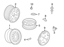 Load image into Gallery viewer, Genuine OEM Honda Civic Aluminum Wheel H Plastic Center Cap (44732-S5P-A01) X1