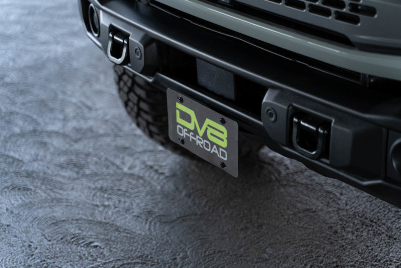 DV8 Offroad 21-23 Ford Bronco Capable Bumper Front License Plate Mount DV8 Offroad