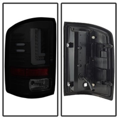Spyder GMC Sierra 2016-2017 Light Bar LED Tail Lights - Black Smoke ALT-YD-GS16-LED-BSM SPYDER
