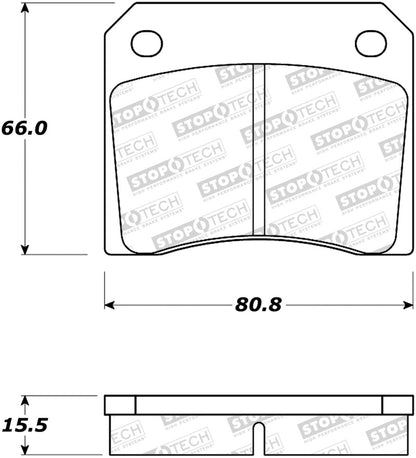StopTech Premium Ceramic Brake Pads - 308.00090 Stoptech