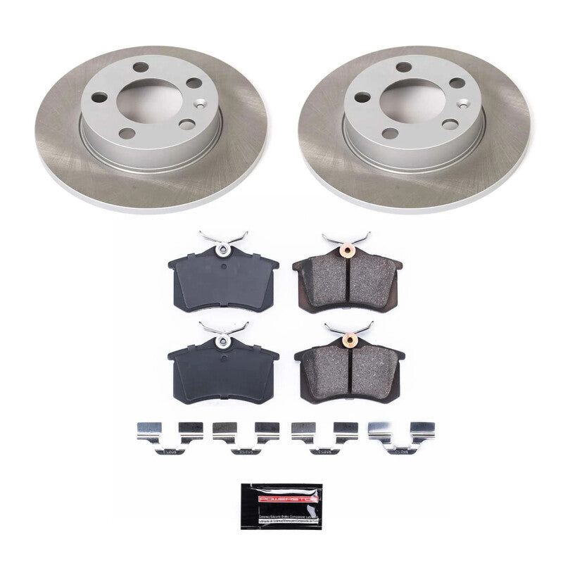 Power Stop 98-05 Volkswagen Jetta Rear Semi-Coated Rotor Kit PowerStop