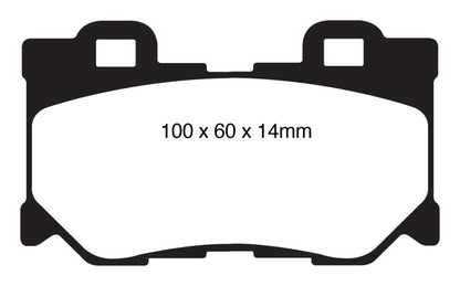 EBC GreenStuff Rear Brake Pads - DP61824 EBC