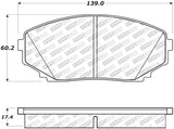 StopTech Street Disc Brake Pads - 305.12580