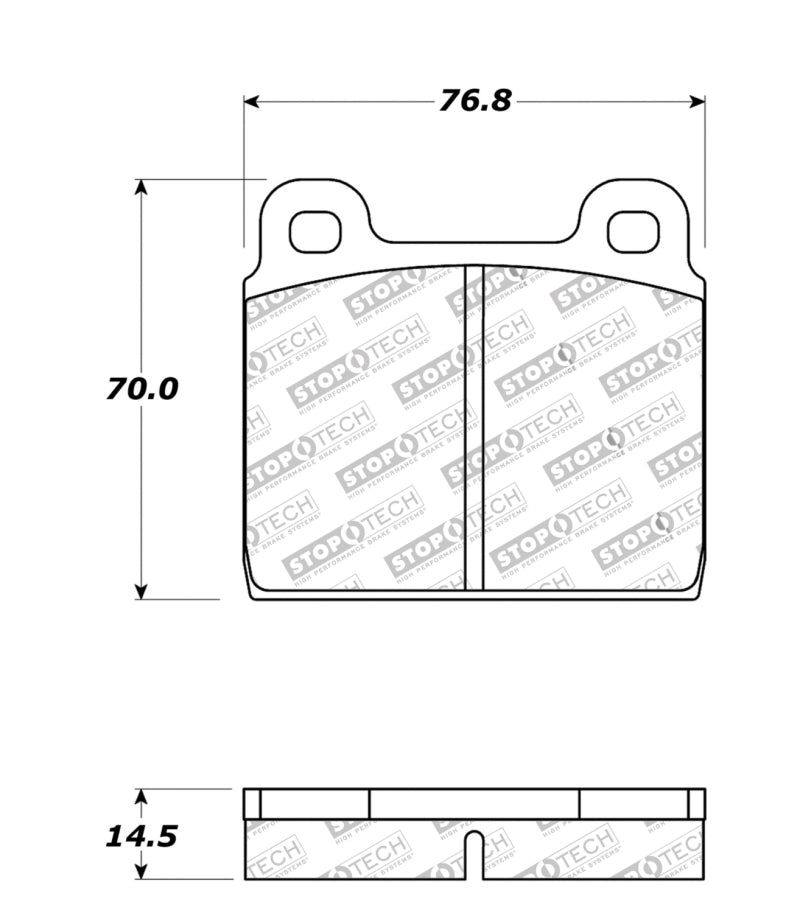 StopTech Premium Ceramic Front Brake Pads - 308.00450