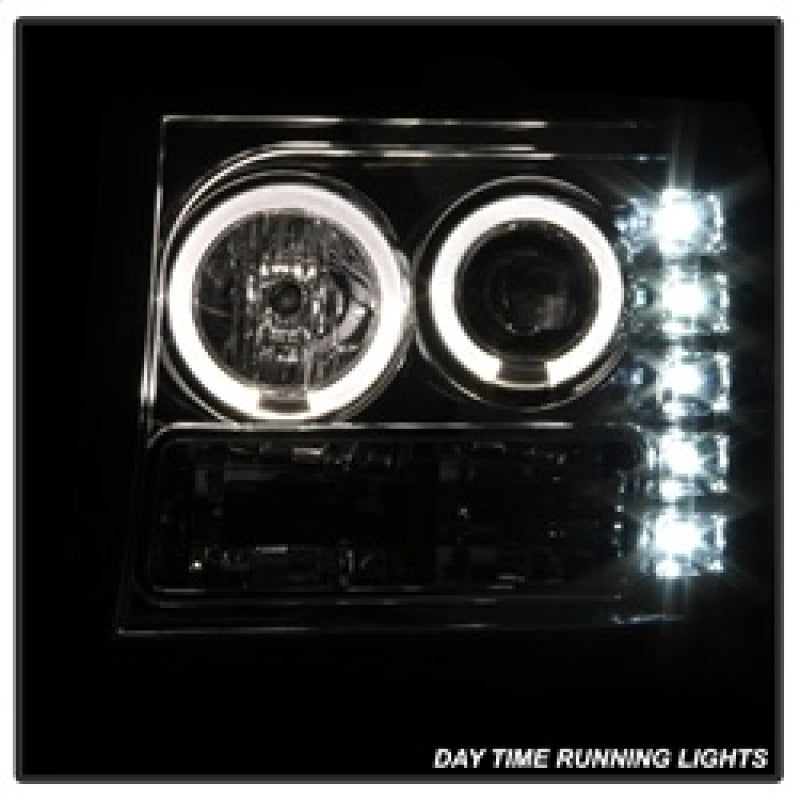 Spyder GMC Sierra 1500/2500/3500 07-13 Projector Headlights LED Halo- LED Chrome PRO-YD-GS07-HL-C SPYDER