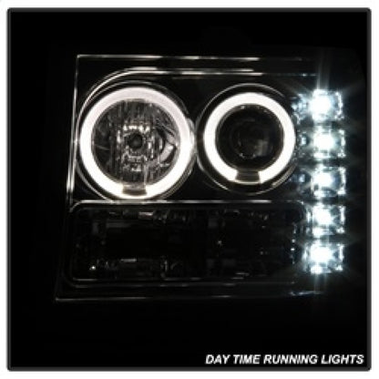 Spyder GMC Sierra 1500/2500/3500 07-13 Projector Headlights LED Halo- LED Chrome PRO-YD-GS07-HL-C SPYDER