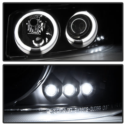 Spyder GMC Sierra 1500/2500 99-06 Projector Headlights CCFL Halo LED Blk Smke PRO-YD-CDE00-CCFL-BSM SPYDER